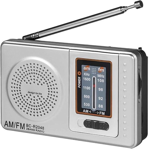 OcioDual Radio de Mano BC-R2048 Analógica Mini Sintonizador Am/FM Altavoz Integrado Conector para Auriculares Jack 3.5mm - 2