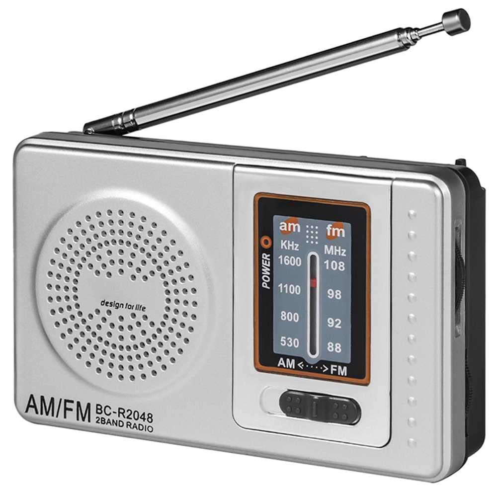 OcioDual Radio de Mano BC-R2048 Analógica Mini Sintonizador Am/FM Altavoz Integrado Conector para Auriculares Jack 3.5mm — view 2