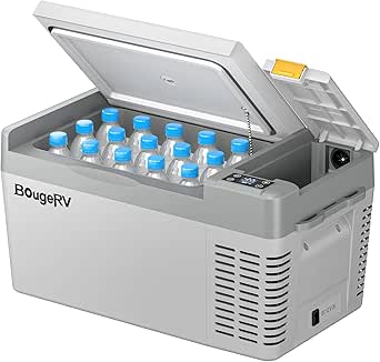 BougeRV 12 Volt Refrigerator CRPRO 21 Quart Portable Cooler and Freezer