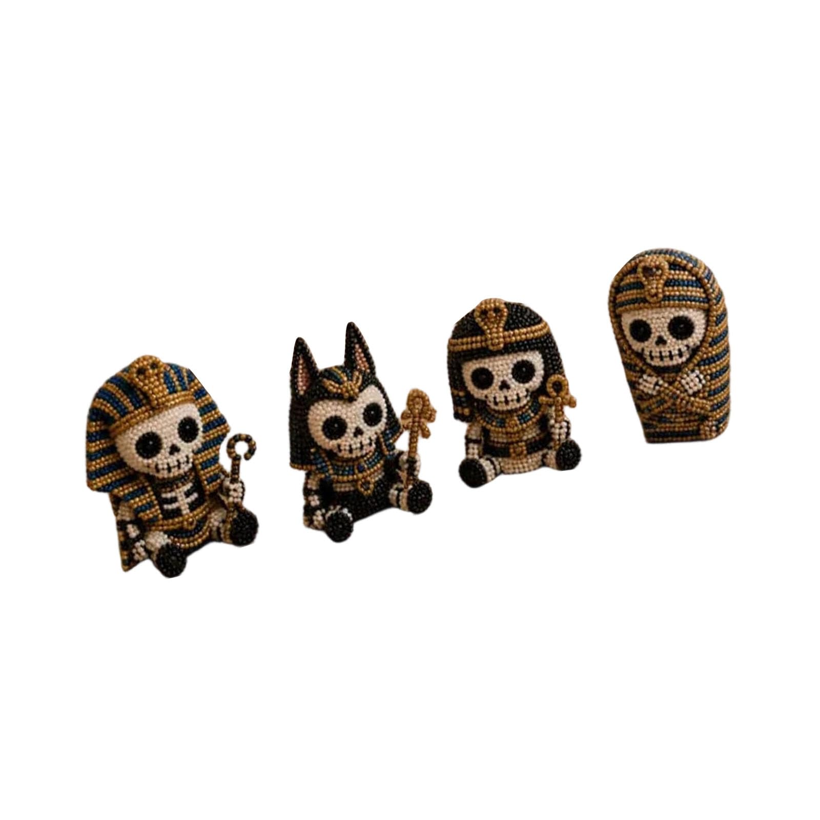 FGDTREE Learning Skeleton Bead Construction Set for Art Enthusiasts to Improve Imagination and Concentration Creative Beadwork Skull Set