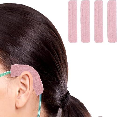 4 protectores de oídos para tubos de oxígeno, protectores de oído de oxígeno, almohadillas de oxígeno para los oídos, almohadilla suave para los