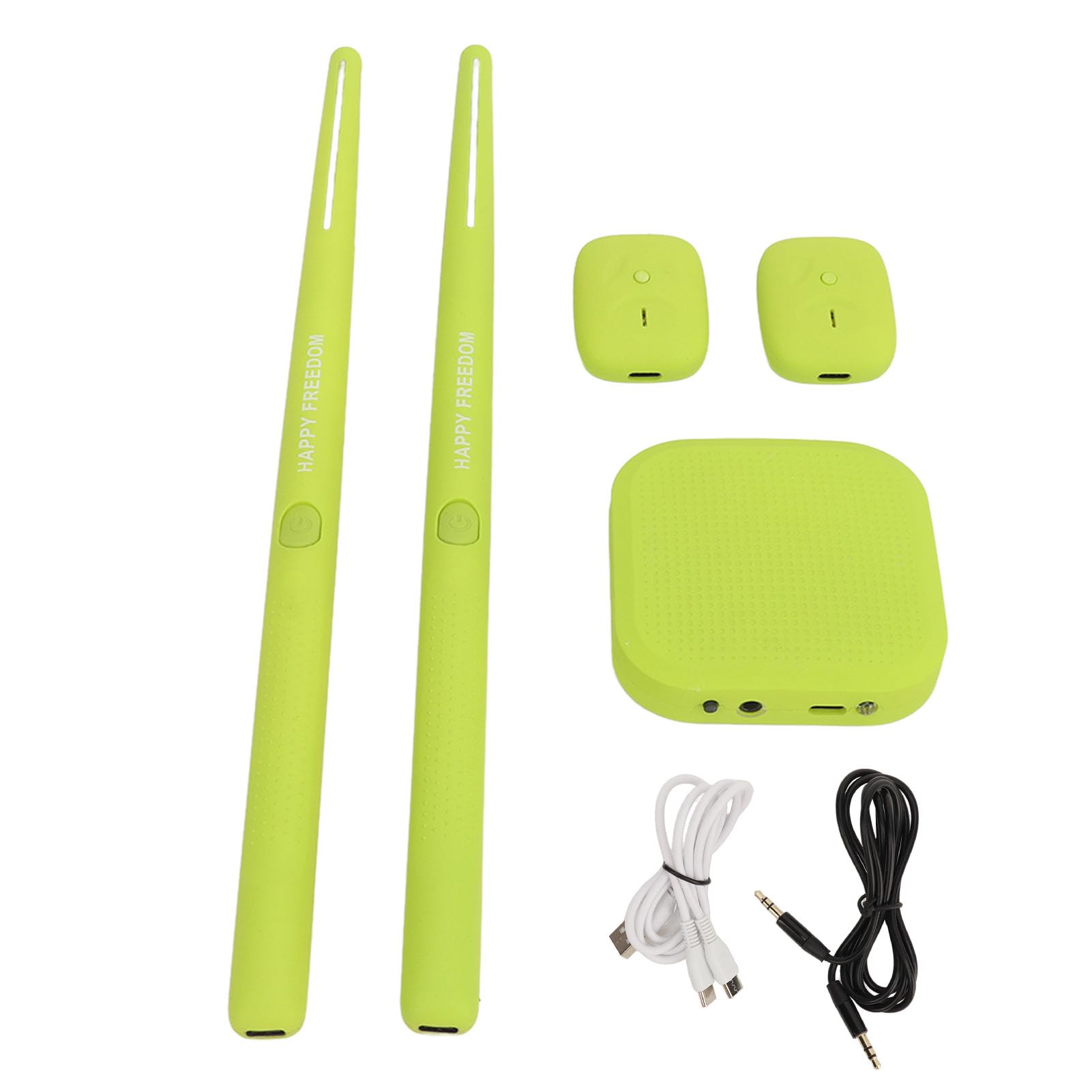 Batteria Elettronica Portatile Virtual Drum Set Air Drum 3D Rilevamento Movimento per Adulti Principianti (Verde)