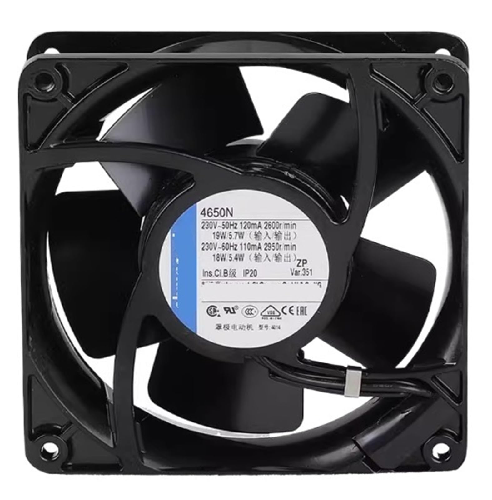 Lzikkgki One Color 4650N 220V Ac 120X120x38mm 12038 19W 2950Rpm Cooling Fan