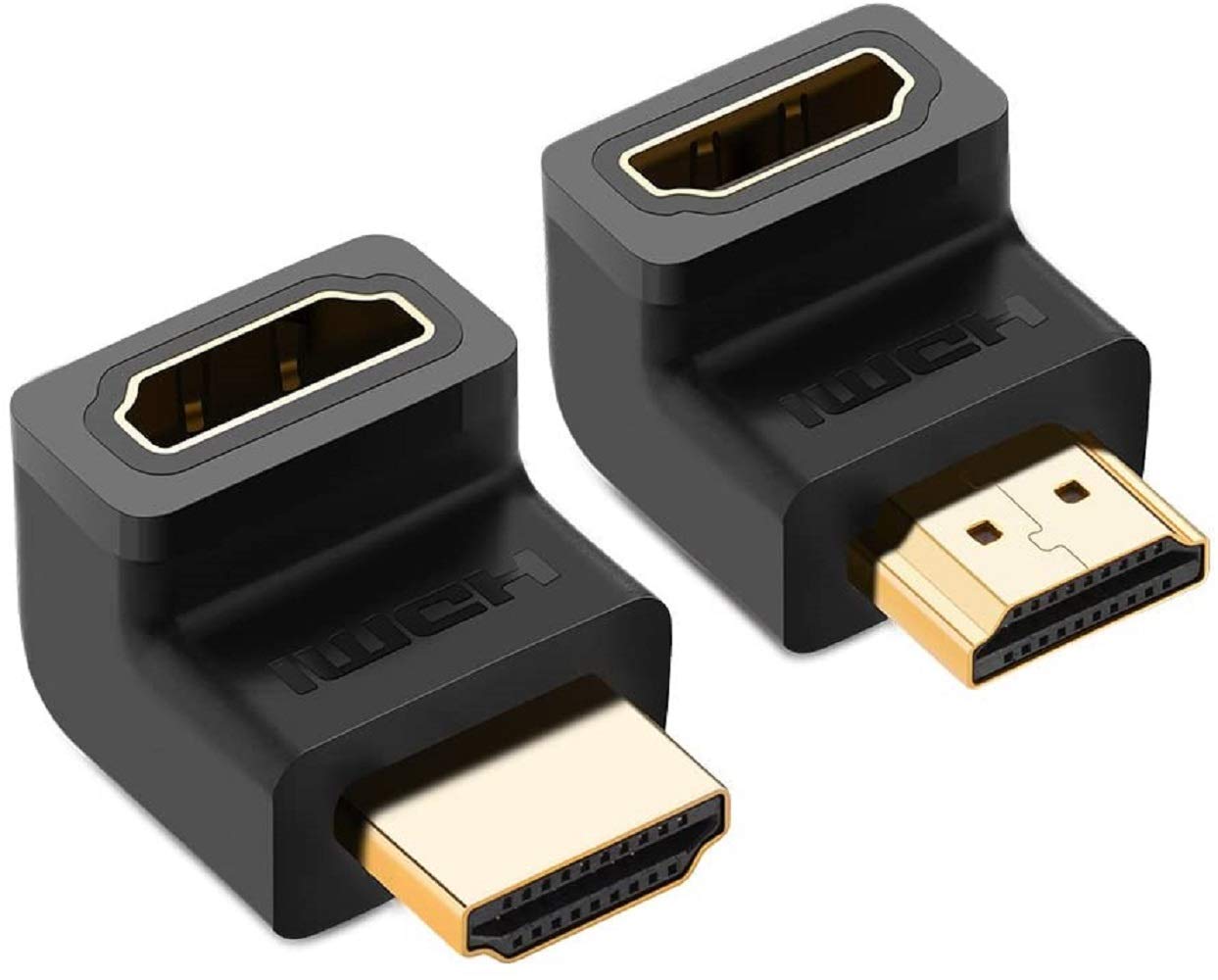 FEDUS HDMI Adapter 90 Degree 4K Male to Female HDMI Connector 270 Degree Extender Right Angle 2 Pack Combo L-Type HDTV Converter Combo (B08GC9BFJB) Amazon Price History, Amazon Price Tracker