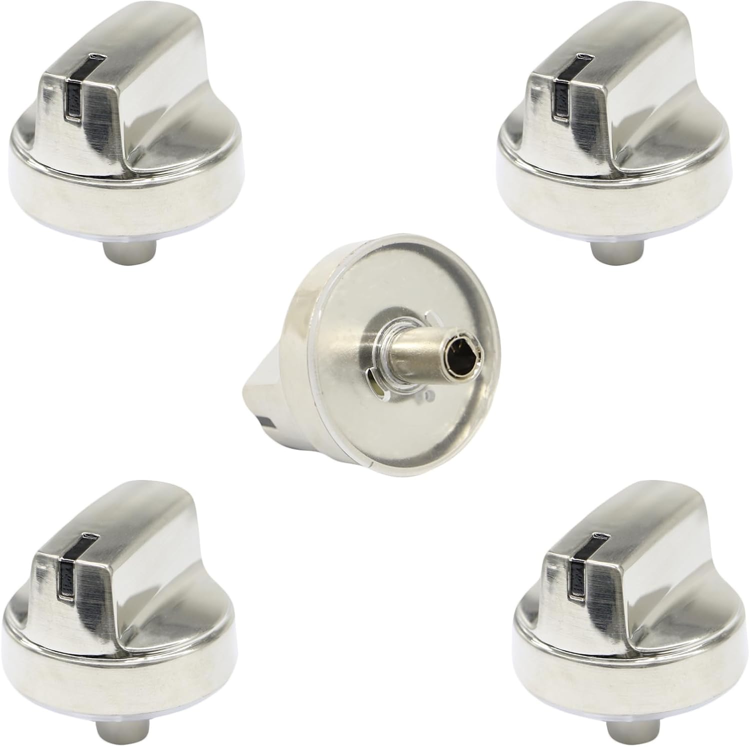 5PCS WB03X29354 Stove Knobs Replacements Compatible with GE Stove Knobs,Fits Models PGP9030SL1SS PGP7030SL1SS,Replacement for Part Number WB03X29354 AP6327766 4585908,Replaces PS12296156 EAP12296156