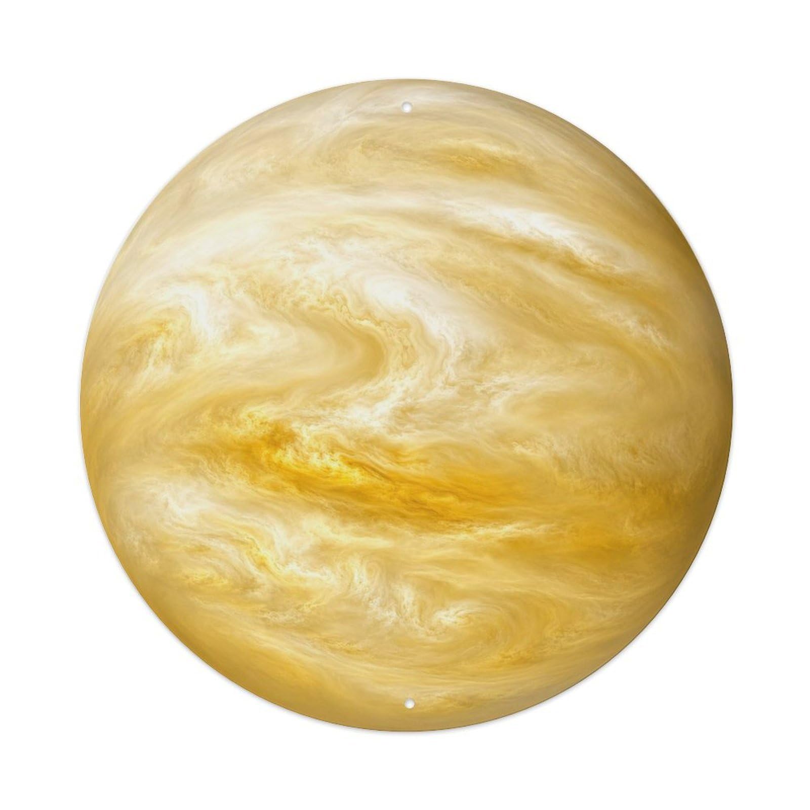 Space Exploration Planetary Orbit Venus Planet Metal Tin Sign Plaque Wall Decor for Cafe, Man Cave, Club Bar, Office, Home Garden Round Metal Poster 8x8Inch