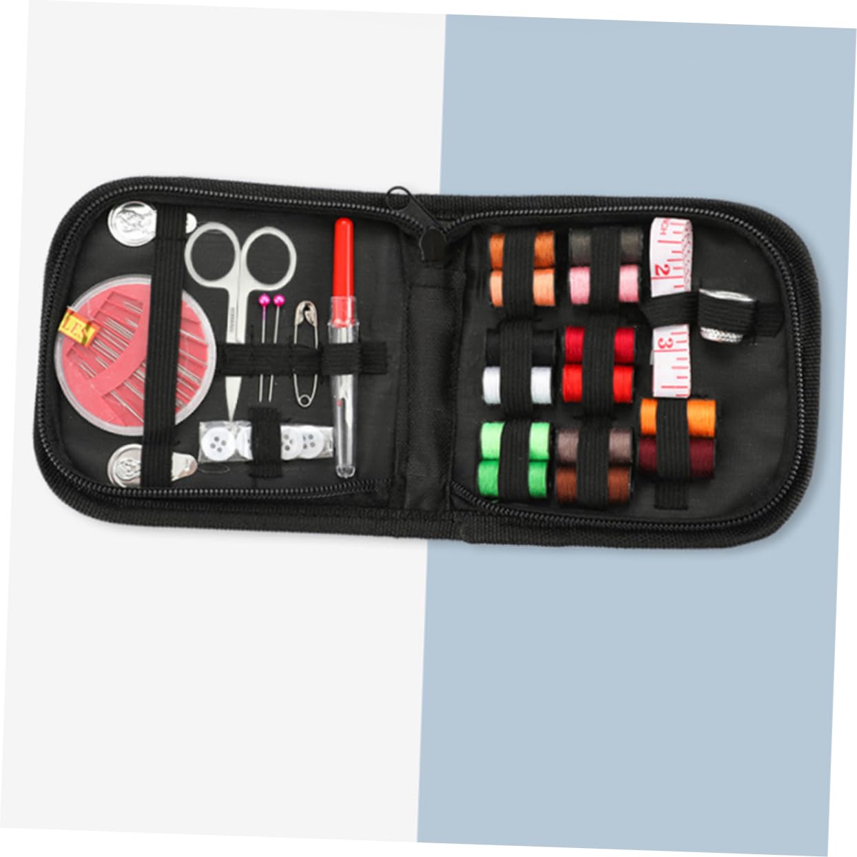 STOBOK 3sets Cucito Portatile Da Viaggio Da Kit Completo Di Attrezzi Per Cucire Con Forbici Filo e Ago Per Casa e Viaggi