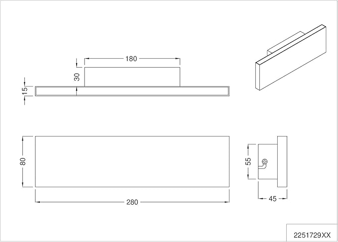 TRIO LIGHTING FOR YOU Wandlamp, 2 lampen, design Concha Trio photo 3