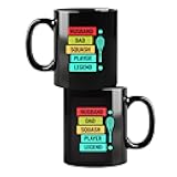 MOONARTPOD Husband Dad Squash Player Legend Father's Day Funny Squash Coffee Mug, Gift For Men, Women, Mug 11oz - 15oz