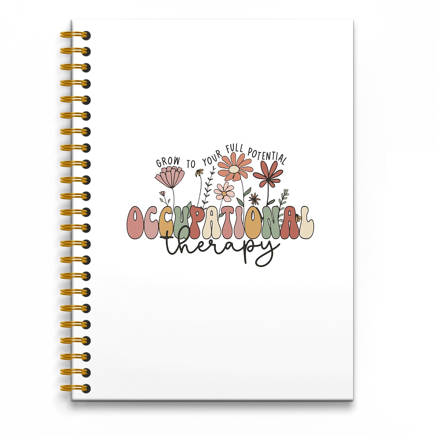 RUNMESS Occupational Therapy Notebook 5.5×8.3, Occupational Therapy Spiral Notebook,Occupational Therapist Notebook,Occupational Therapy Gifts,160