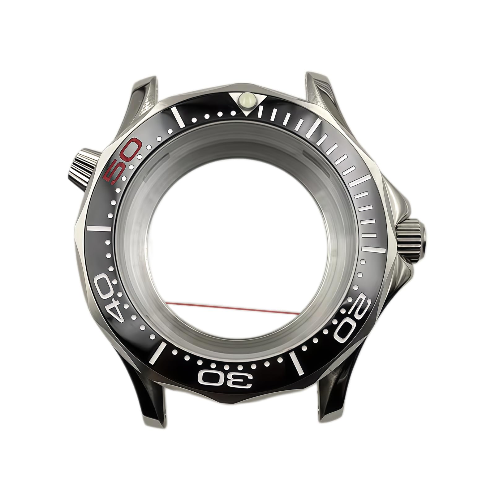 30ATM Wodoodporna Koperta Zegarka 41mm Duża Tarcza 31mm Wypukłe Szkło Zakręcana Koronka NH35 Części dla Omega Seamaster Diver 300M-11 41MM