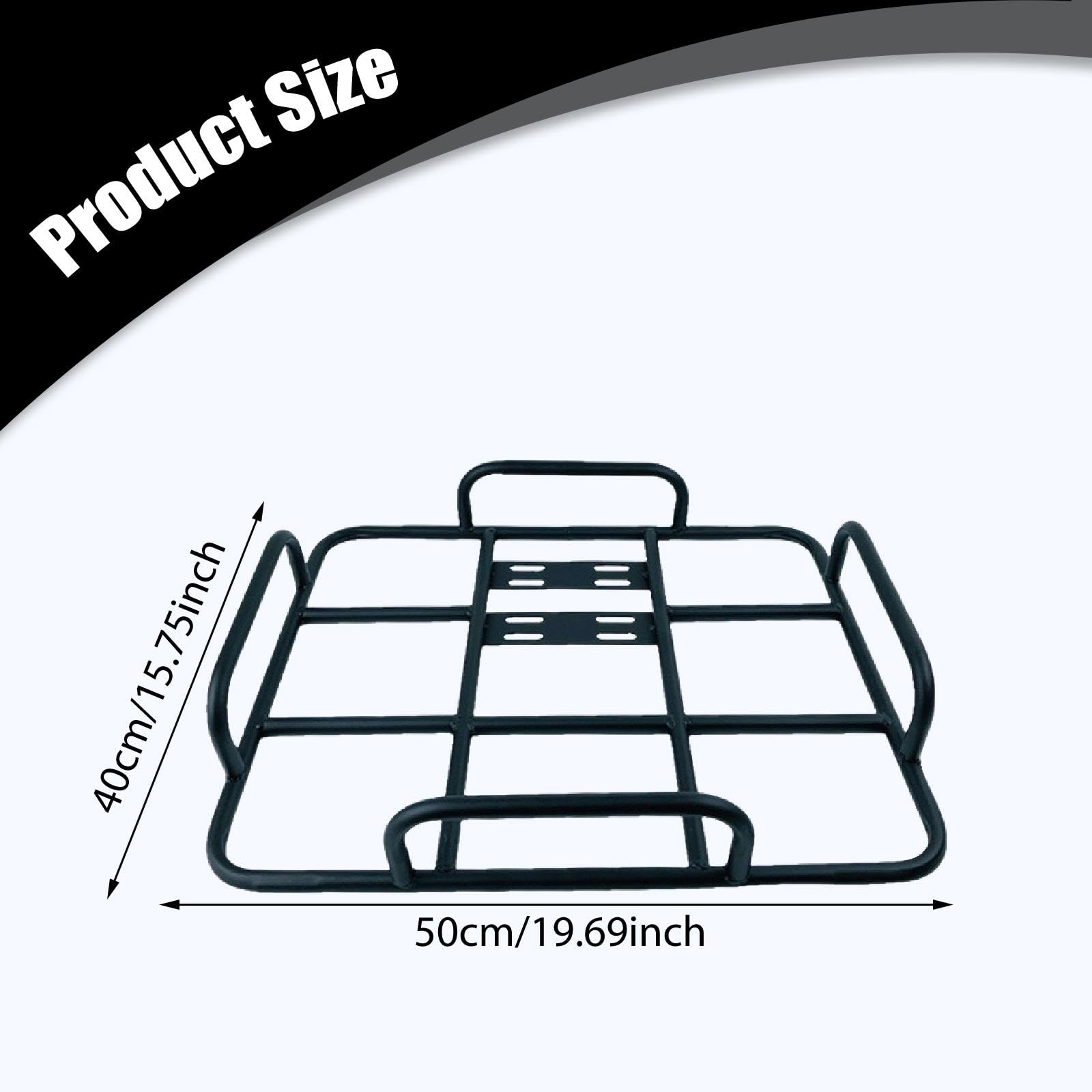 Portapacchi Posteriore Resistente, Ripiano per Borse Laterali, Accessori per Ciclismo, Grande capacità, Portapacchi, Bagagli, Trasportatore, 50 cm x 40 cm