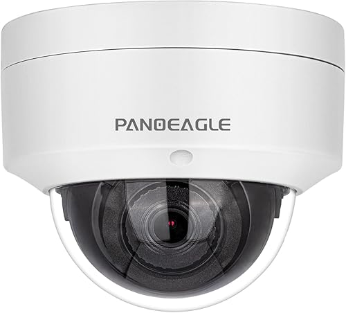 PANOEAGLE Cámara IP PoE 4K de 8 MP, cámara IP de seguridad para exteriores con detección inteligente de vehículos humanos, visión nocturna EXIR 2.0