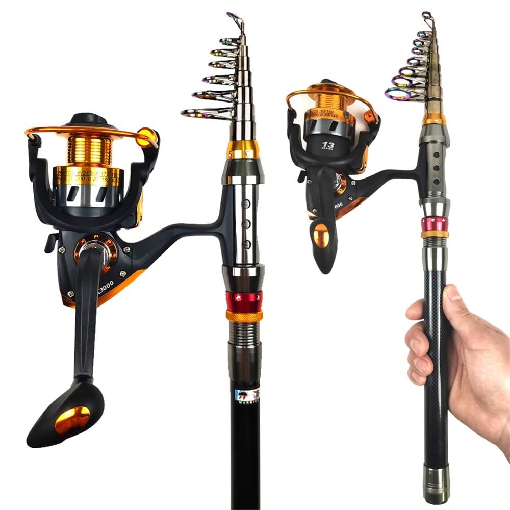 Wędka, Zestaw wędkarski Luya Fishing Rod Combo z kołowrotkiem i pudełkiem na przynęty