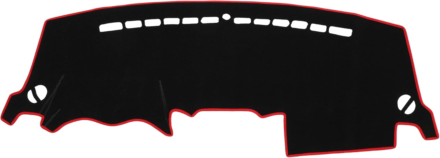 Car Dashboard Cover Mat Compatible for Kia Sportage 2011-2015, Protective Polyester Red Center Console Interior Trim Dash Board Mat