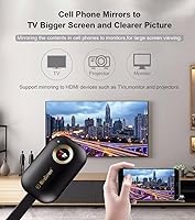 Vista 3 de SmartSee Receptor de pantalla inalámbrico HD 5G WiFi 4K 1080P Adaptador de espejo fundido para iPhone Mac iOS Android a TV proyector compatible