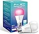 Kasa Smart Bulb 850 Lumens Full Color Changing Dimmable WiFi LED Light Bulb Compatible with Alexa and Google Home A19 9.5W2.4Ghz only No Hub Required 1-Pack(KL130)