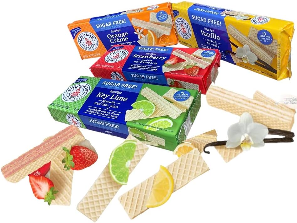 Voortman Bakery Sugar Free Wafers Variety Pack Coconut