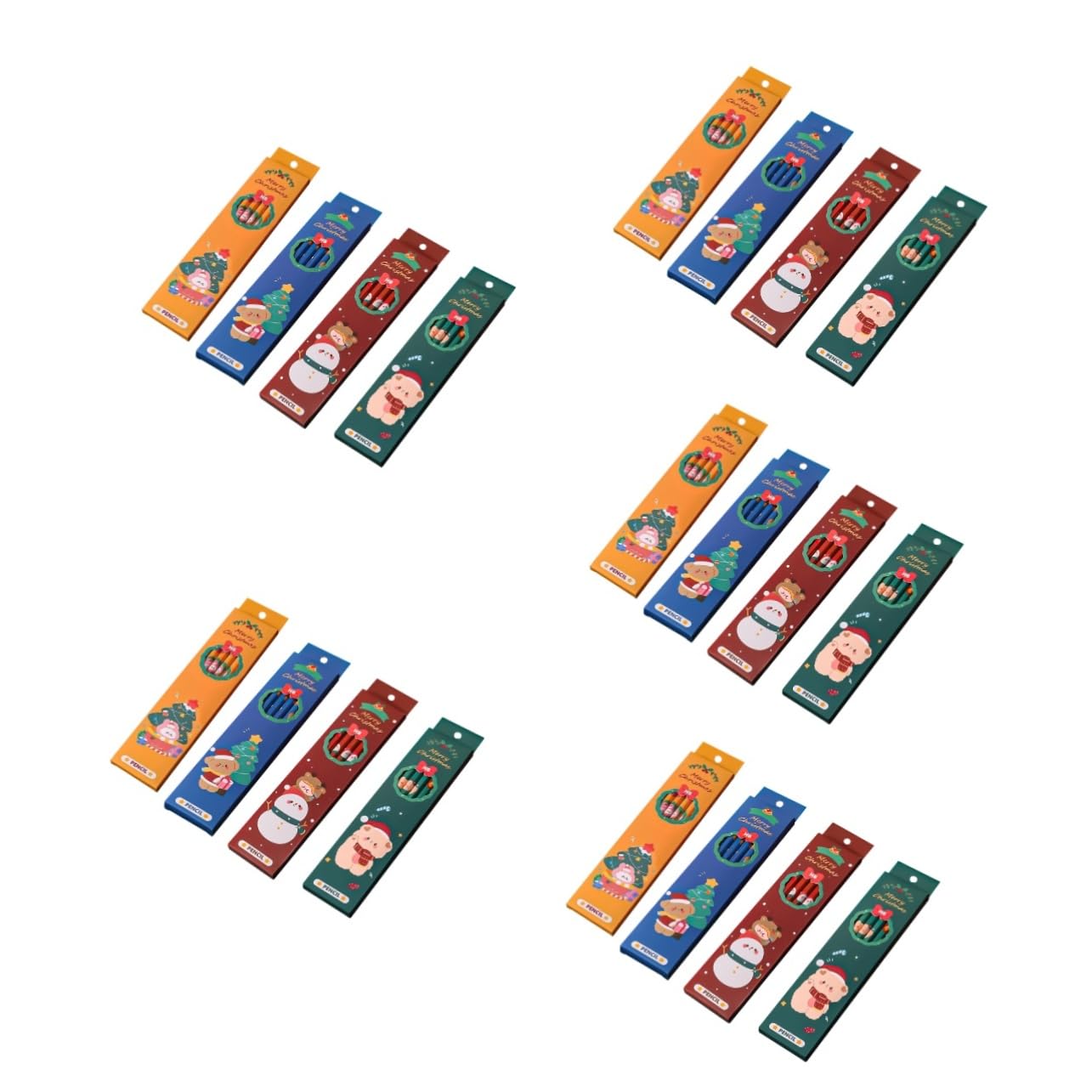 DOITOOL 120 Pièces Crayons Hb Bois Multi Fonctions avec Gomme Set Noël Garçon Fille Dessin Sketch