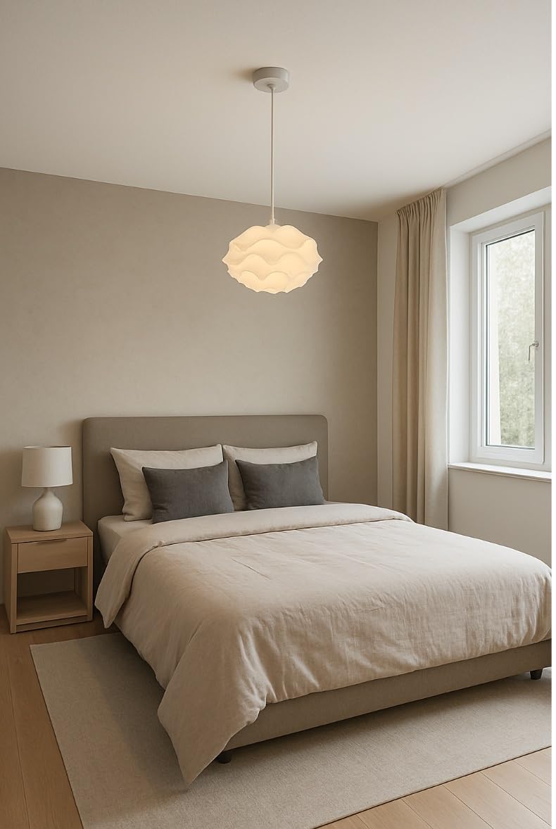 KONTARBOOR Suspension Design Moderne – Ø 40 cm x H 28 cm –Métal et Acrilyque -