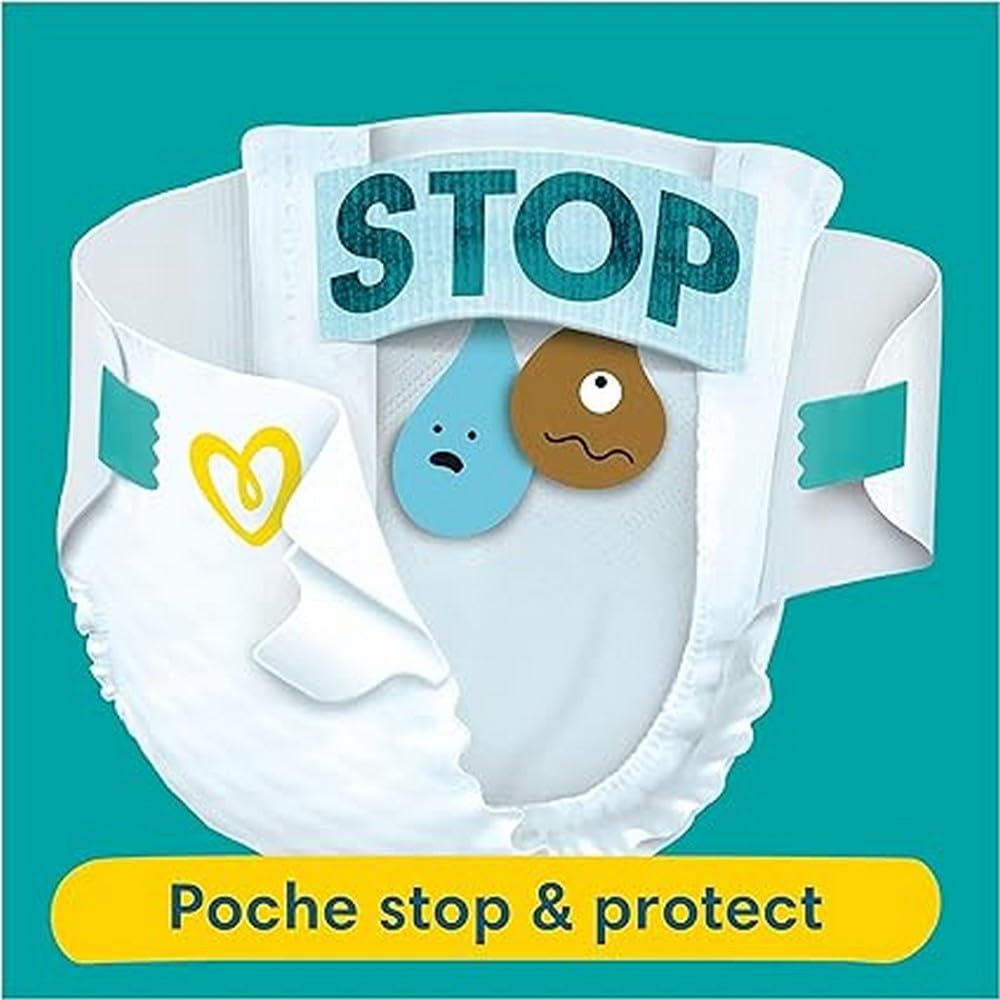 Pampers Pañales tamaño 4+ (10 – 15 kg) Baby Dry, Maxi Plus, caja de meses, hasta 12 horas de protección total contra fugas, 198 unidades