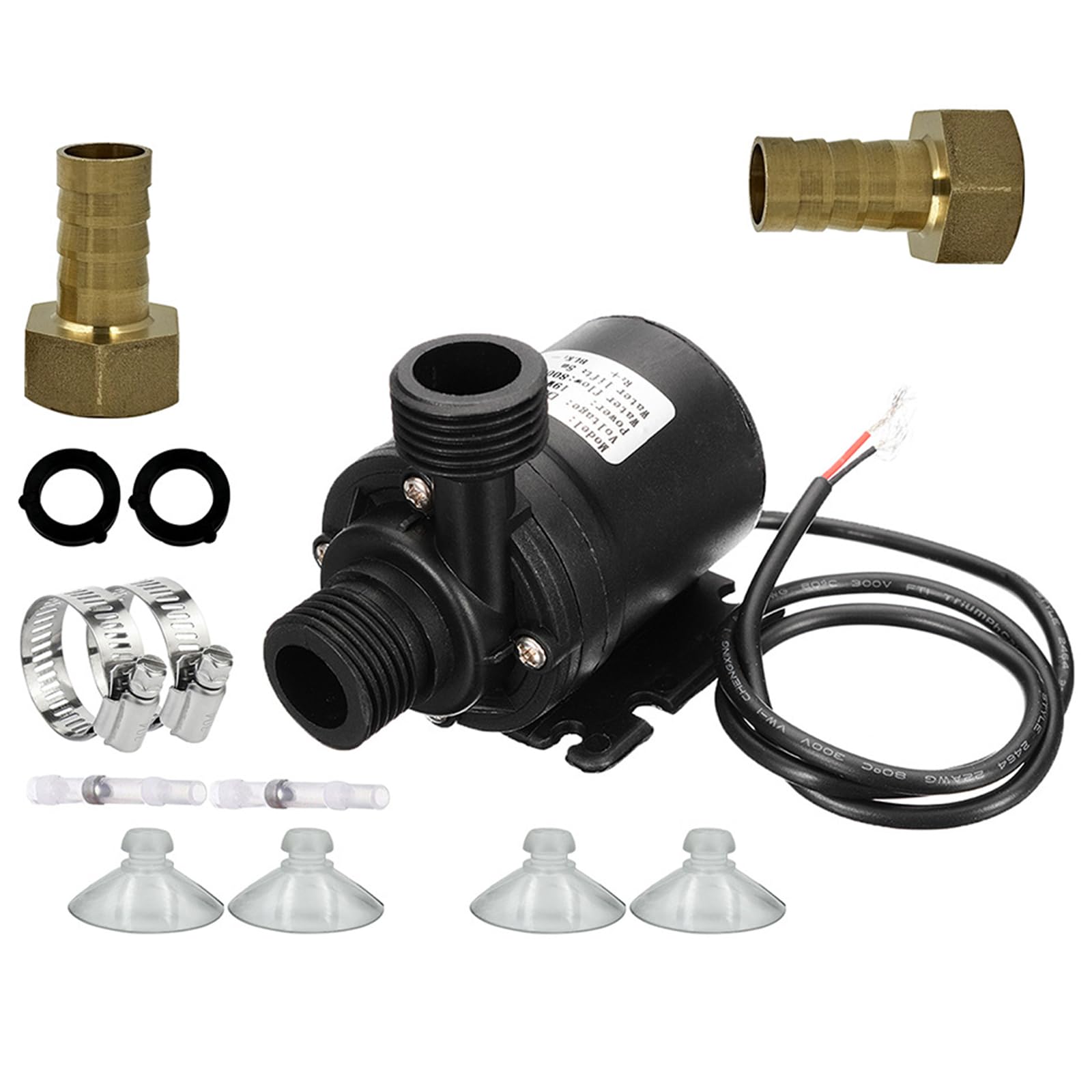 Woedpez A Brushless Motor Submersibles Pumps Quiet Operate 12V Water Transfer For Quariums Garden Fountain Water Transfer