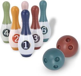 Toddlers Bowling Set Mini Toy Pins Balls Children's Indoor Outdoor Games Plastic Material