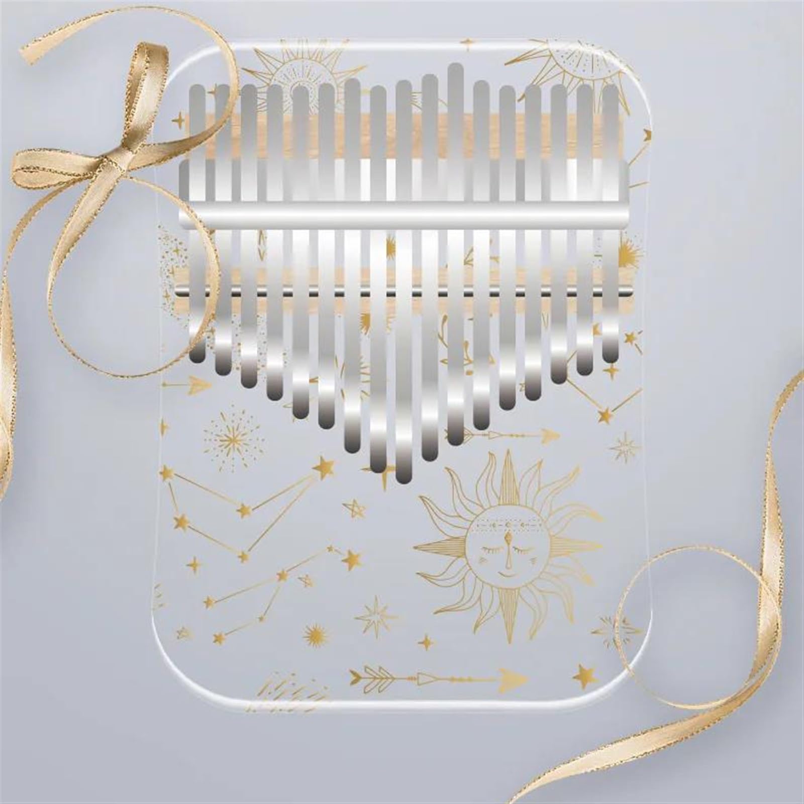 Pianino Kciukowe Kalimba 21-klawiszowy Profesjonalny Fortepian Kciukowy 21-klawiszowy Kalimba Akrylowy Instrument Klawiszowy Kciukowy(B)