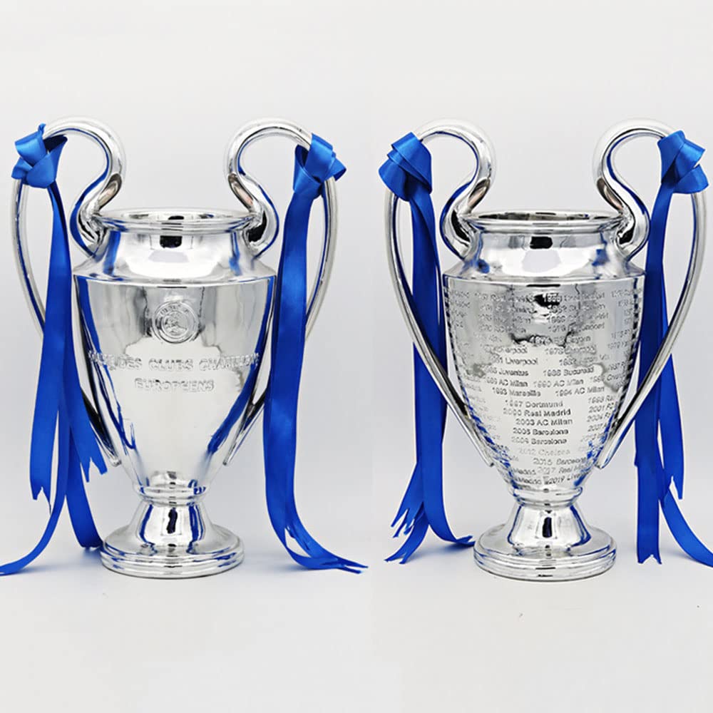 Trophée des Champions d'europe De Football Trophées De Football Objets De Collection De Fans Décorations De Bureau À Domicile De Bar,16cm/6.3in