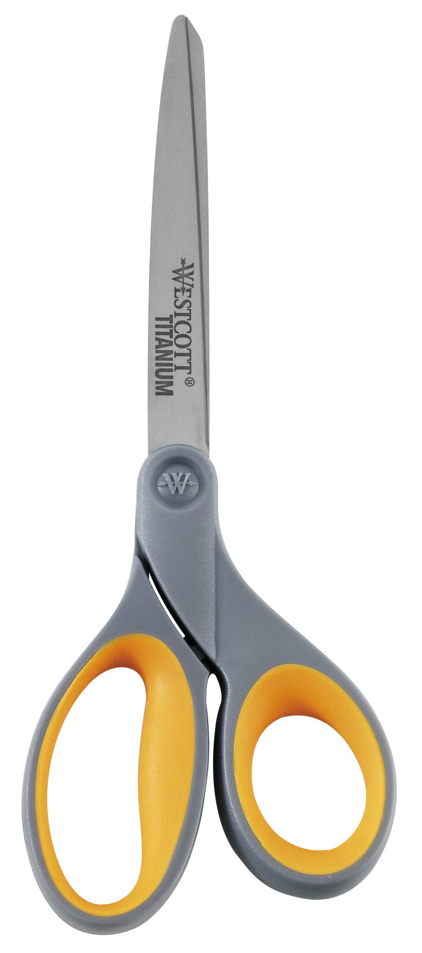 WestcottE-30493 00 Softgrip Scissors 11 cm Titanium Nitride Stainless Steel Blades Grey/Yellow 23 cm