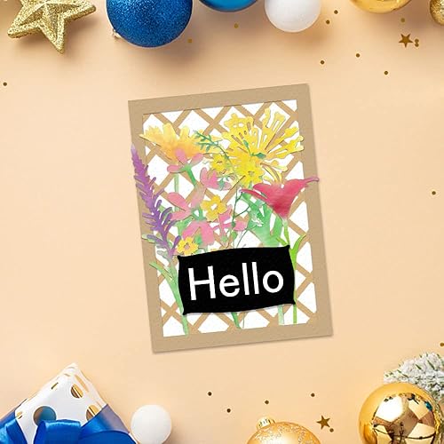 Miniatura 4 de Troqueles de corte de flores de metal, hojas silvestres, flores, troquelados, plantillas en relieve, molde de plantilla para tarjetas, álbumes de