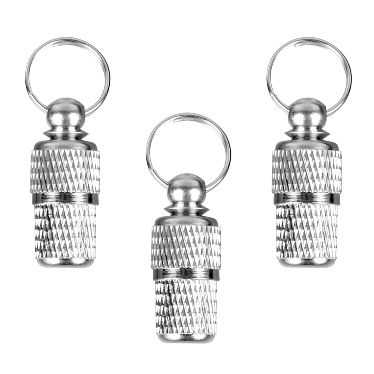 3 Pieces Pet ID Tags - Barrel Tube with Address Name Label, Anti-Lost Dog Cat ID Tags for Collars - Brass Dog Tag Pet ID Address Tag Collar Charm Loss Prevention