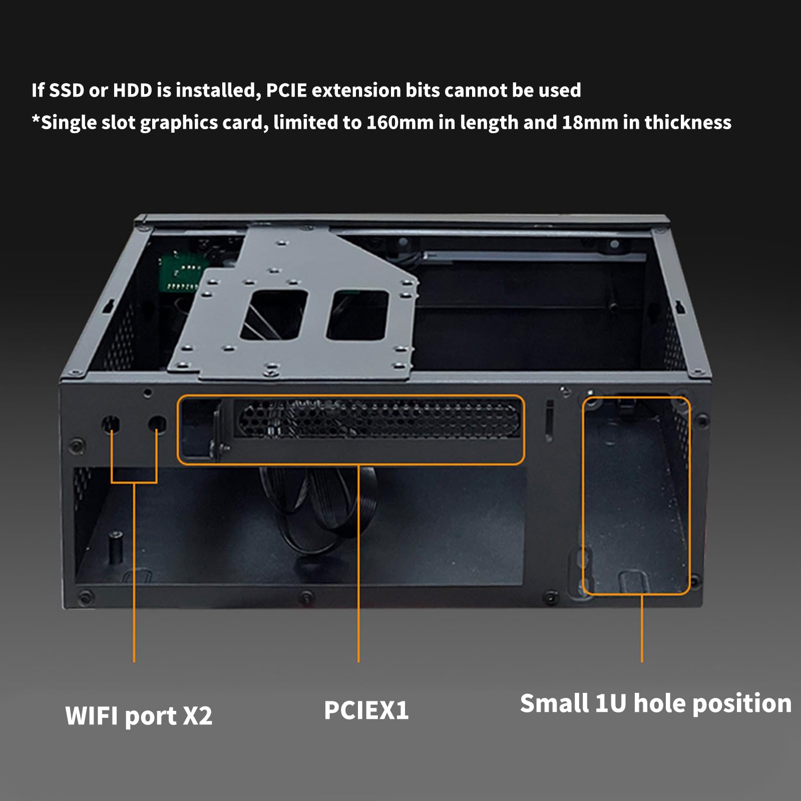 Portatile resistente della costruzione d'acciaio della cassa del computer di ITX miniatura per il caso di fattore di forma piccolo delle postazioni di lavoro