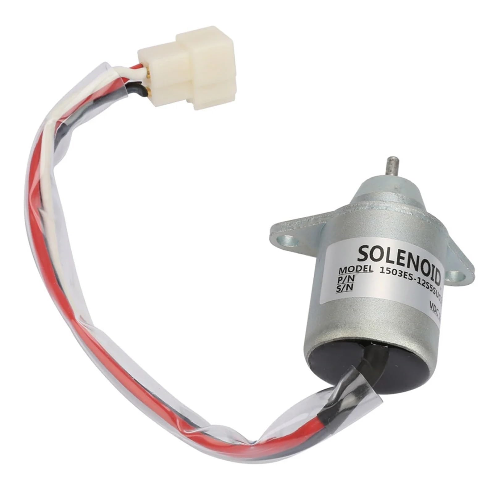 Solenoide de corte de combustible Solenoide de corte de combustible 1503ES-12S5SUC5S, 12 V, válvula solenoide de parada de combustible 1503ES-12S5SUC5S