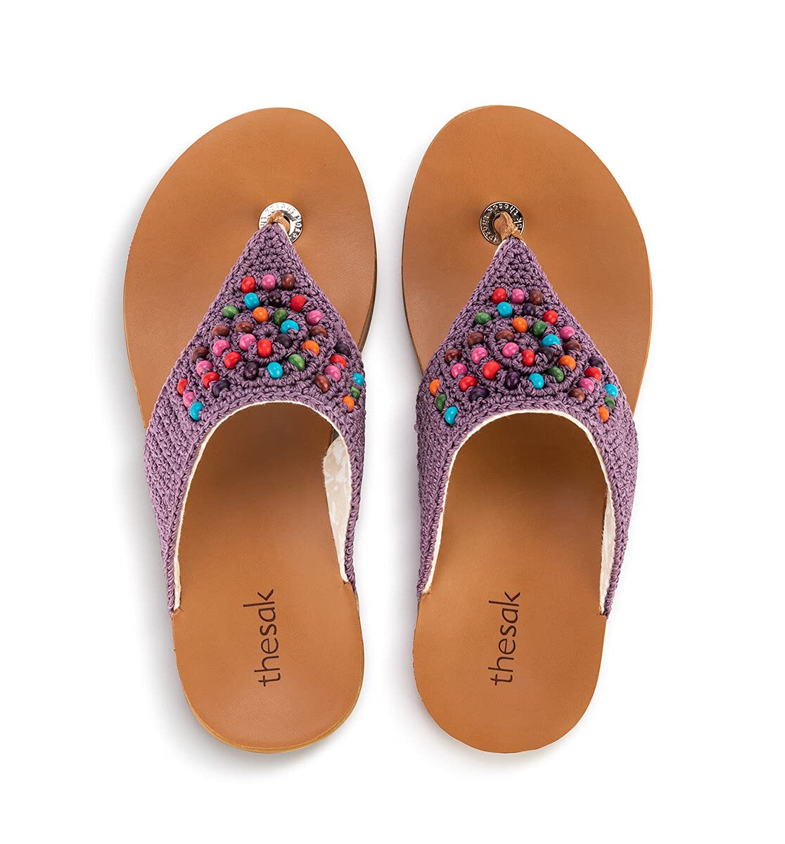 The Sak Shana Thong Sandal in Crochet, Slip On Entry