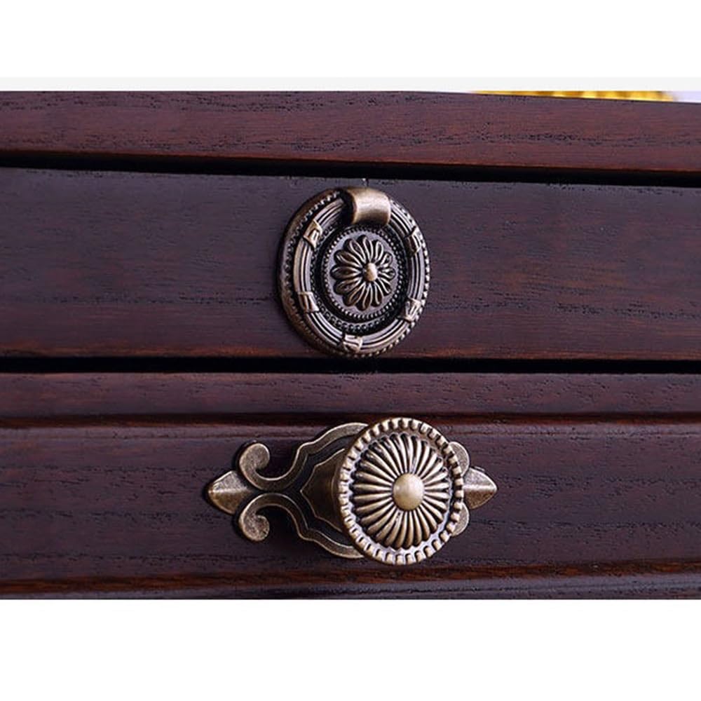 Tavola d'altare cinese Tavola da altare in legno multifunzionale | Espositore con cassetto(Bruin,Grande)