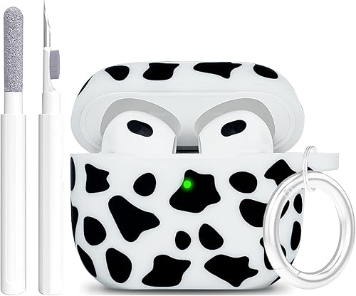 Funda de silicona para Airpods de 3 generación 2021, funda flexible y suave floral para Air Pod 3 mujeres y niñas, piel para Apple AirPods 3 con