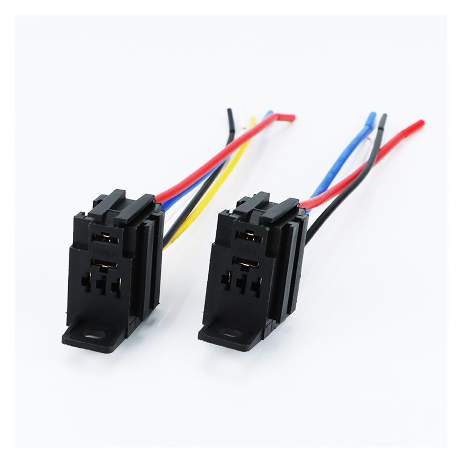 2 uds enchufe de relé de coche enchufe de cinco cables 5 enchufes soporte de arnés de cableado de enchufe de bomba de aceite de coche con cable de cobre lleno