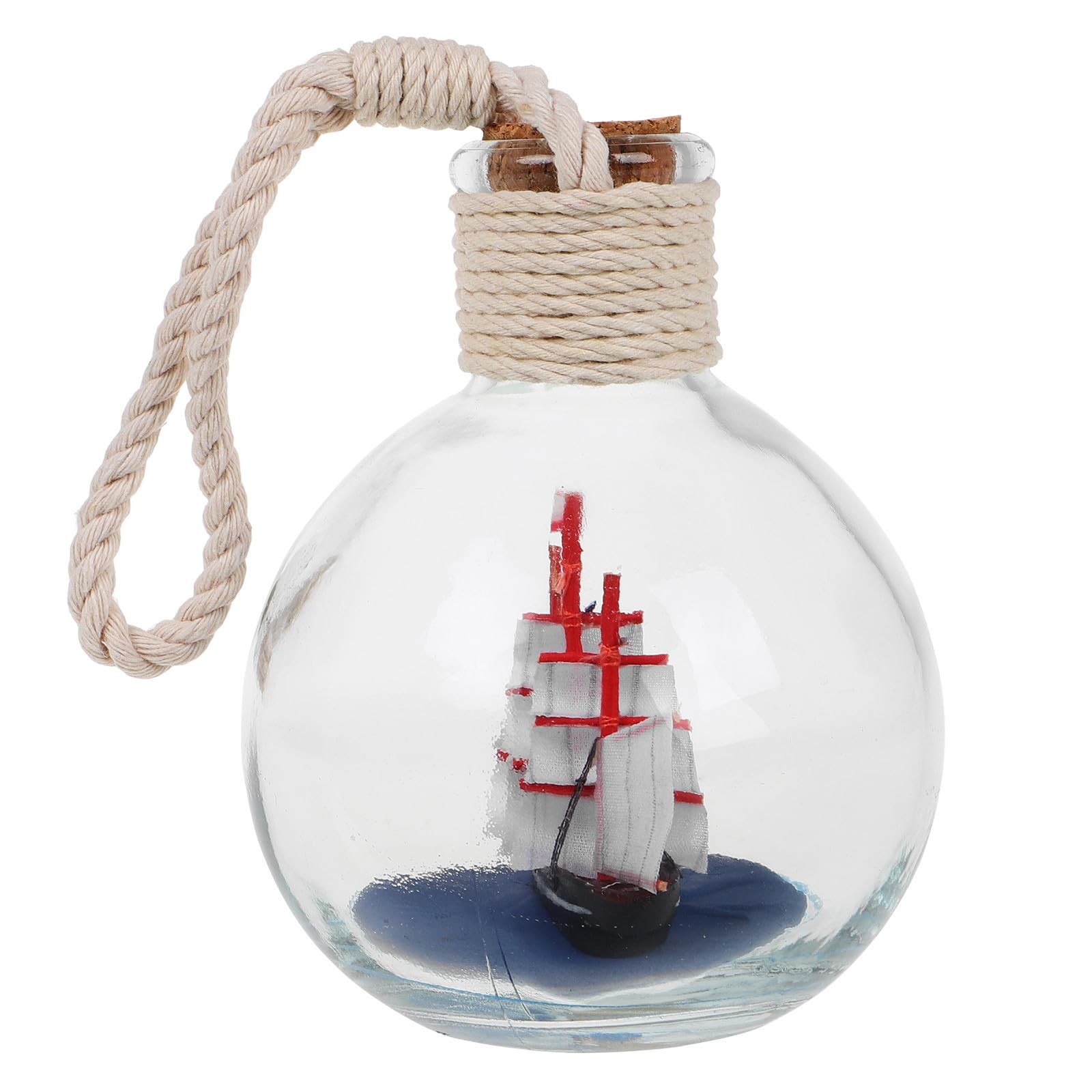 Botella de barco costero de vidrio para solucionar espacios apagados y sin vida