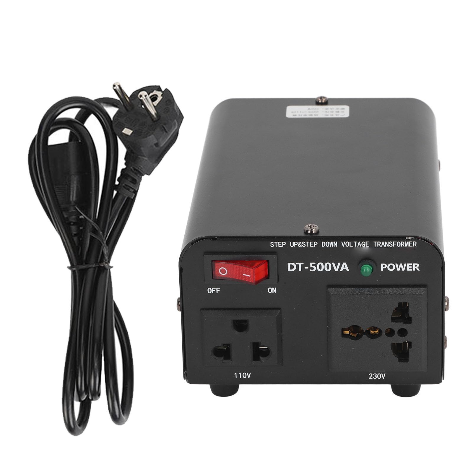 Trasformatore di Tensione Convertitore di Potenza 500 W 110 V a 220 V Boost e Trasformatore Adattatore di Alimentazione da 220 V a 110 V (Spina europea)