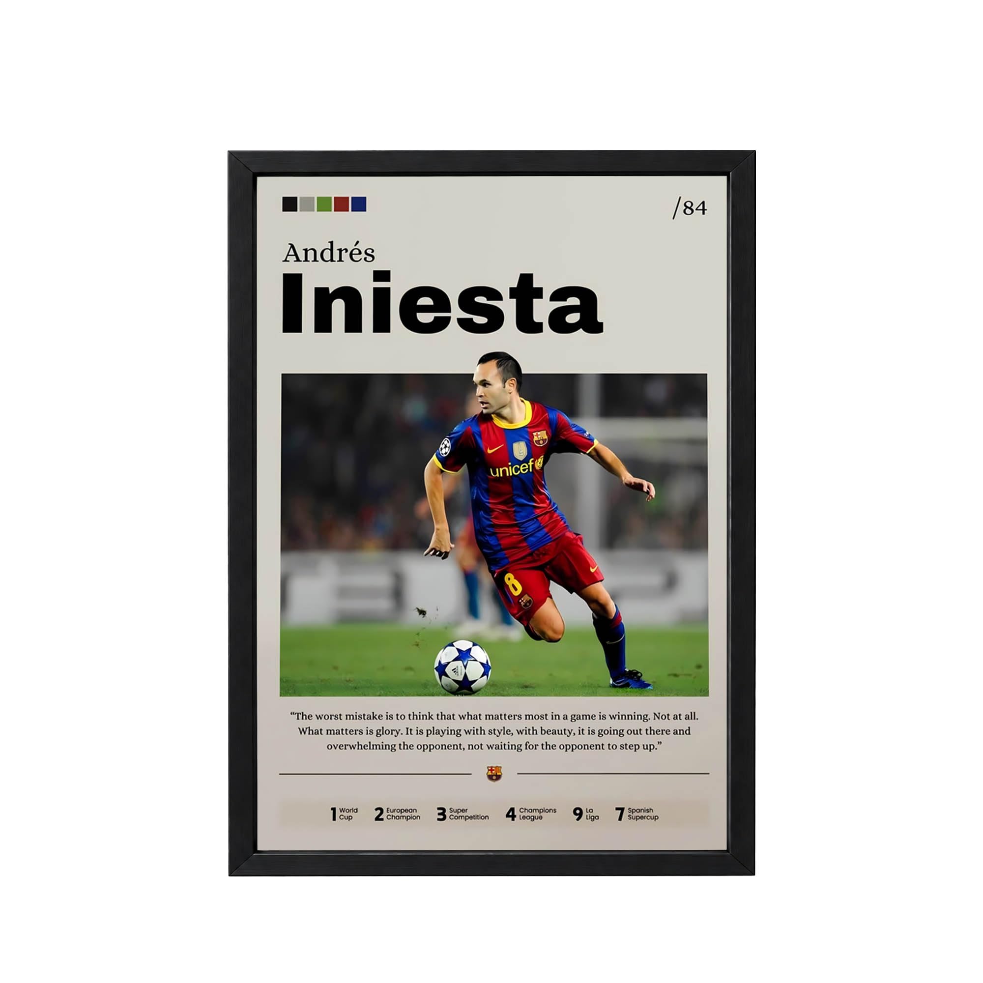 Kylian Mbappe Football Poster - Framed Wall Art -14