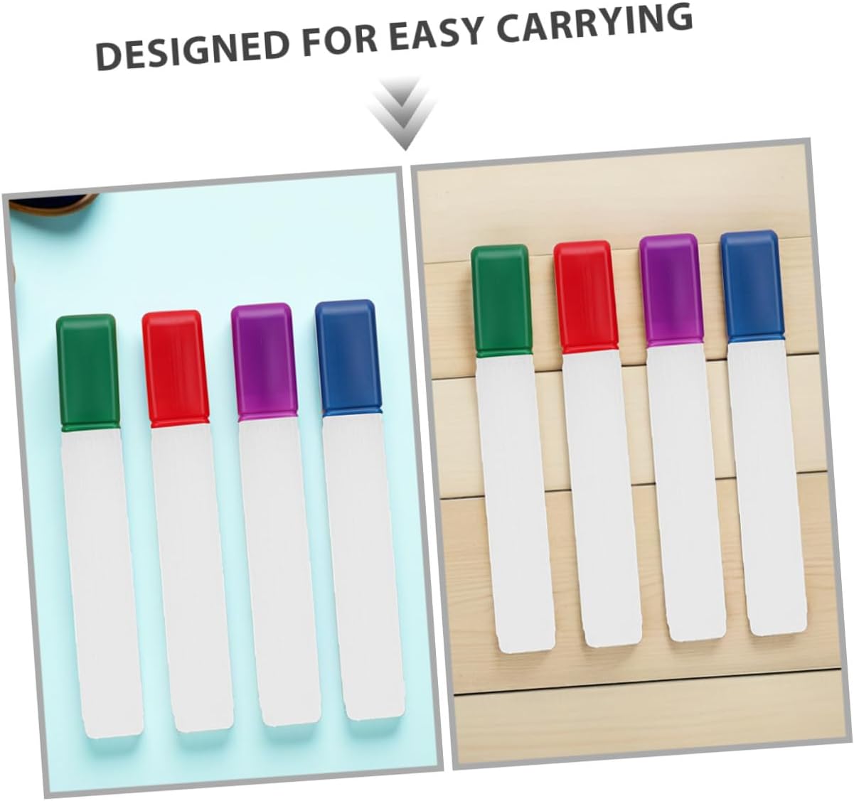FRCOLOR 4pcs Knitting Needle Case Set Plastic Long Needle Storage Tubes Portable Needlework Organizer Multi-Color Holder for Craft Sewing Supplies and Yarn Storage