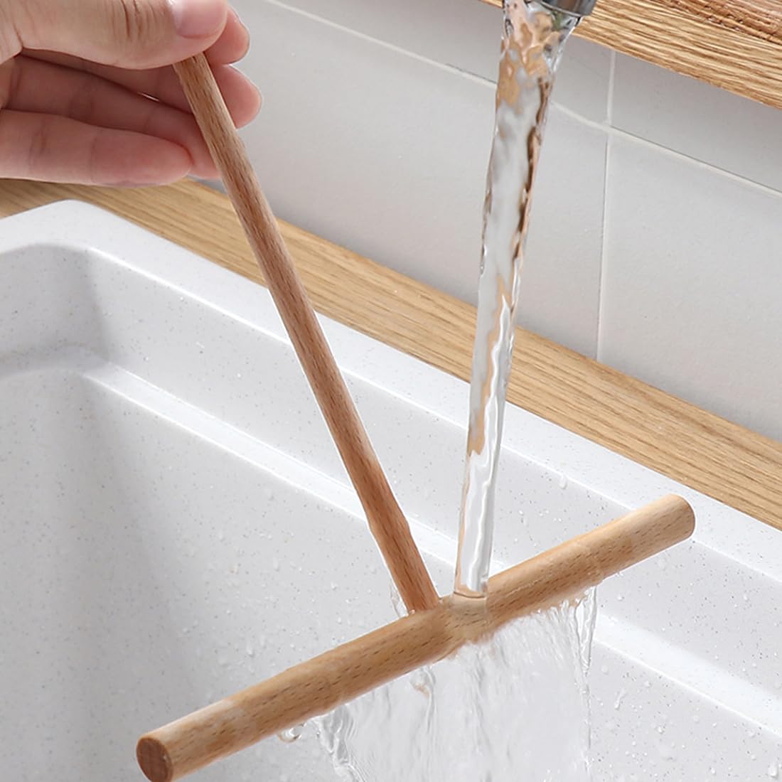 Esparcidor De Panqueques De Madera En Forma De T De 2 Piezas, Esparcidor De Crepes, Accesorios Para Crepes, Herramienta De Cocina Diy