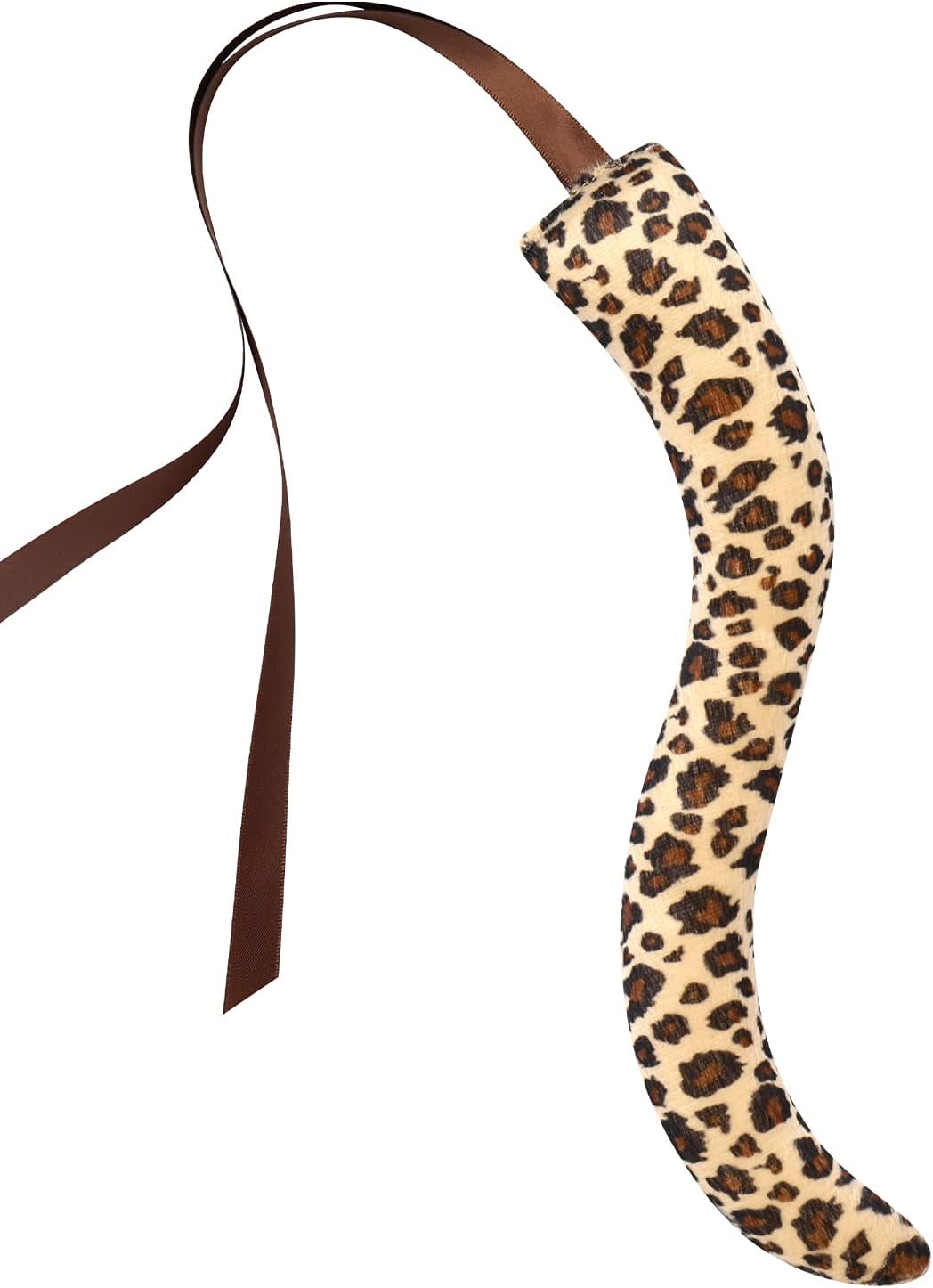 Girls Jungle Themed Dress Animal Tutu Dress Christmas Birthday Party Outfit 3pcs with Ears Headband Tail Accessories Baby Girl Brown Leopard 1-2 Years - Image 6