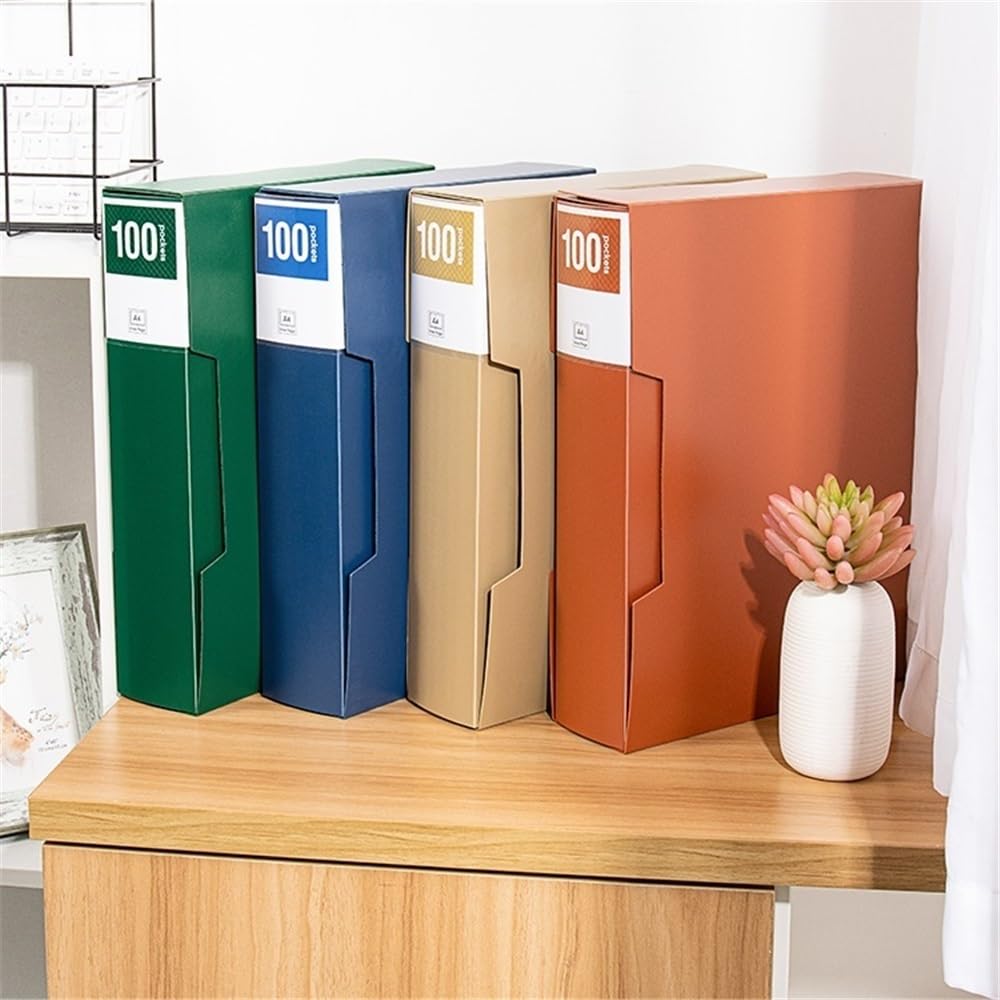 Folder plików 4-częściowy wielowarstwowy folder A4 80 stron Książka informacyjna z przezroczystymi wkładkami Materiały biurowe Teczka na nuty