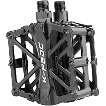 TXJ Sports Bike Pedals 9/16" Bicycle Pedals Mountain Bike, Aluminium Lightweight Platform Pedals for BMX MTB Road Bikes
