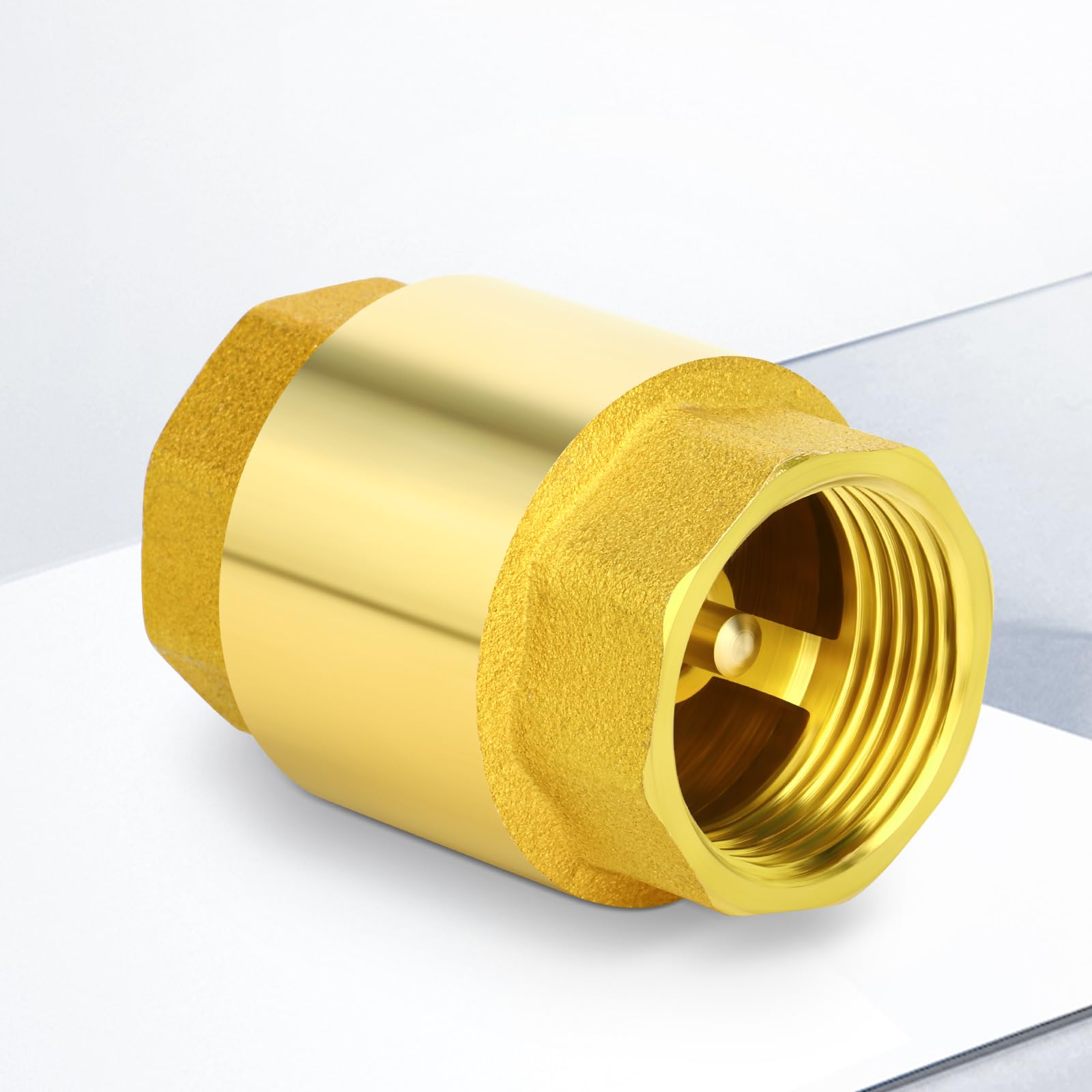 TAILONZ PNEUMATIC 2 piezas Válvula de retención de latón 2" Rosca hembra, prevención de reflujo, válvulas de retención unidireccionales