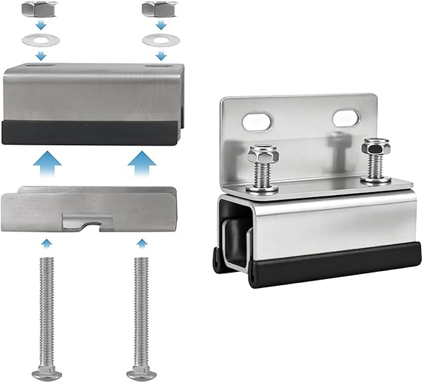 6pcs Van Roof Rack Mount Kit, 304 Stainless Steel Brackets, Compatible with ProMaster/Boxer/Ducato/Jumper Vans, Roof Mount Kit for RV Solar Panels - 5