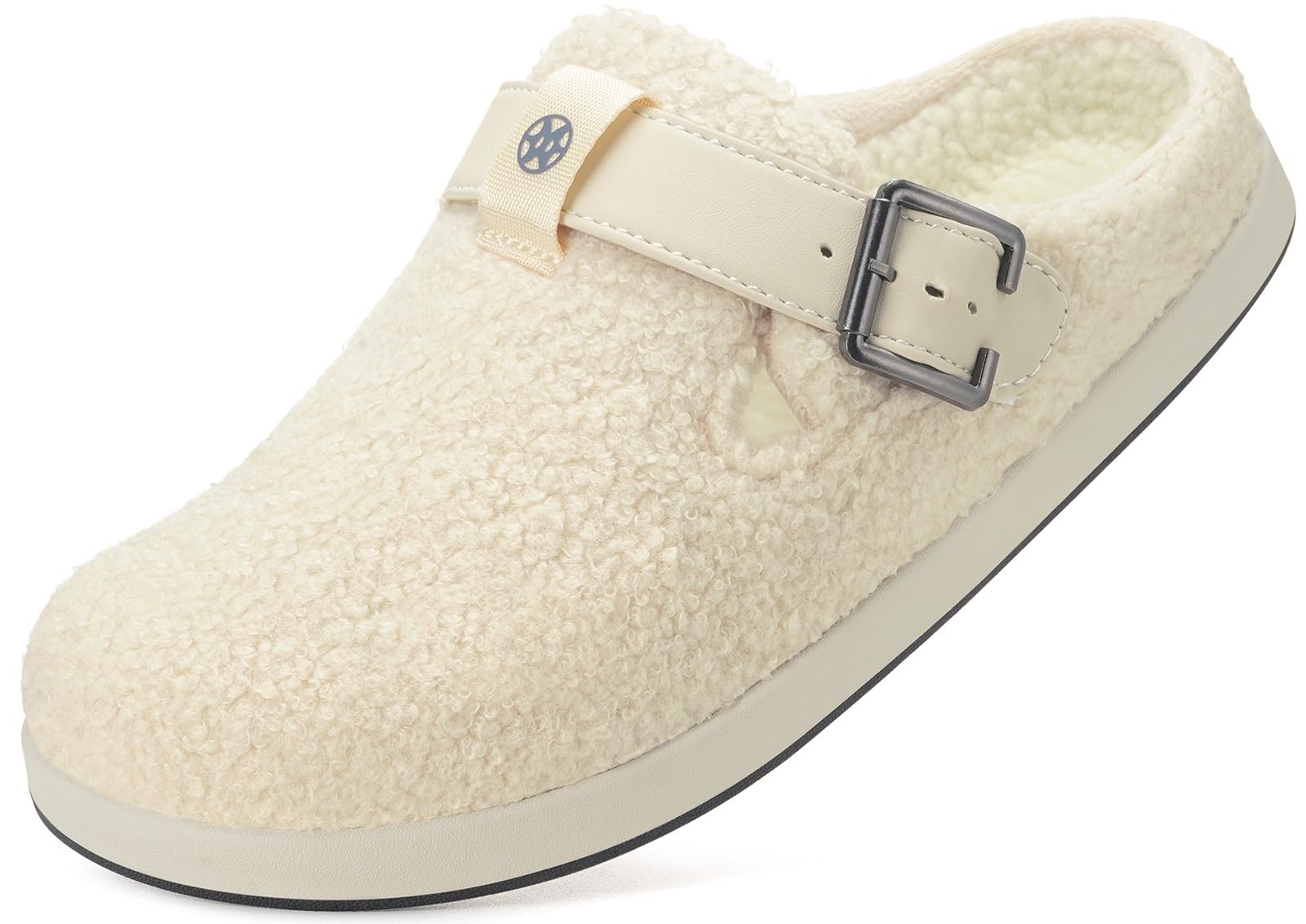 Sisttke Hausschuhe Damen Herren Gefütter Clogs Winter Bequeme Wärme Plüsch Flauschige Haus Pantoletten Gartenschuhe