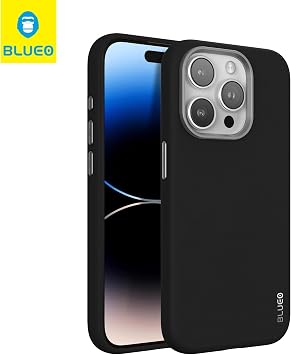Blueo iPhone 15 Pro Uyumlu Deri Premium Kılıf Siyah